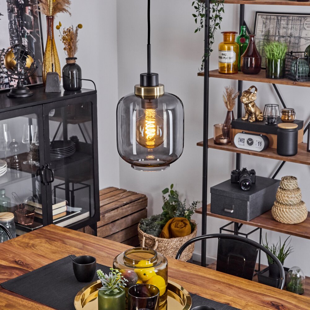 Curveira Lampa Wisząca Brązowy, Czarny, 1-punktowy main product photo