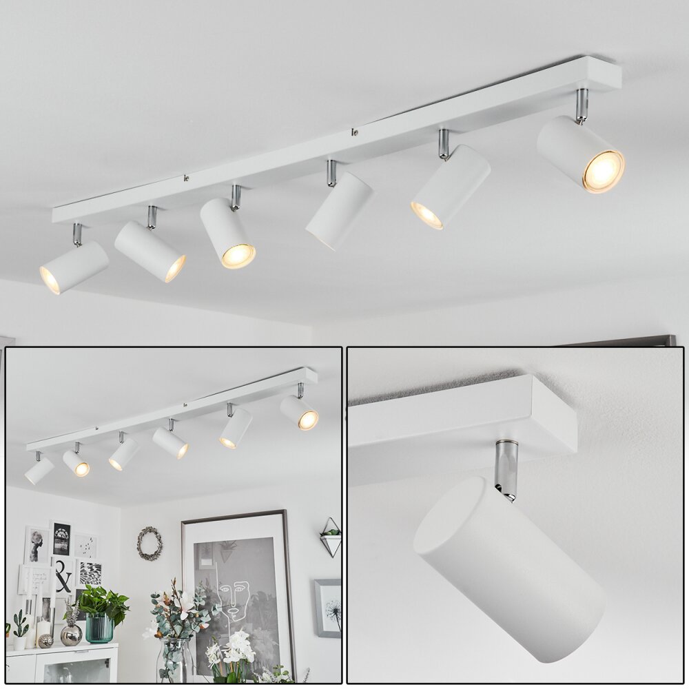 Javel Lampa Sufitowa Chrom, Biały, 6-punktowe main product photo