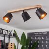Caetanos Lampa Sufitowa Jasne drewno, 3-punktowe