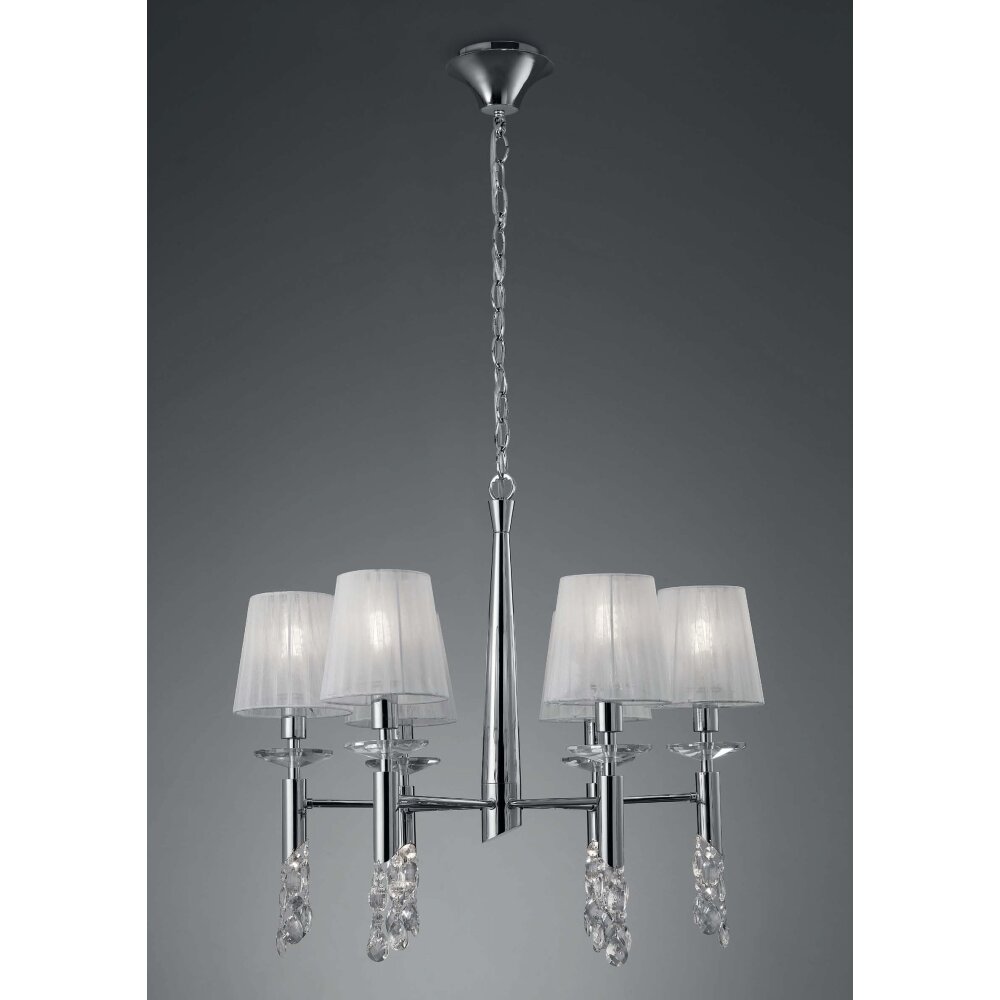 Mantra TIFFANY Lampa Wisząca Chrom, 6-punktowe main product photo