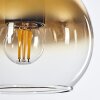 Koyoto  Lampa Wisząca Szkło 15 cm Złoty, Przezroczysty, 5-punktowe