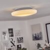Ral Lampa Sufitowa LED Srebrny, Biały, 1-punktowy, Zdalne sterowanie, Zmieniacz kolorów