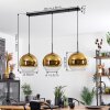 Koyoto  Lampa Wisząca Szkło 30 cm Złoty, Przezroczysty, 3-punktowe