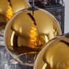 Koyoto  Lampa Wisząca Szkło 30 cm Złoty, Przezroczysty, 3-punktowe