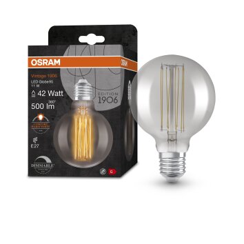 OSRAM Vintage 1906® LED E27 11 W 1800 kelwin 500 lumenówów