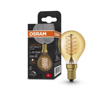 OSRAM Vintage 1906® LED E14 3,4 W 2200 kelwin 250 lumenówów