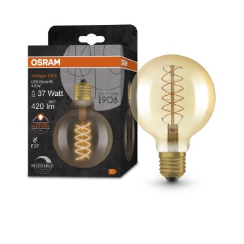 OSRAM Vintage 1906® LED E27 4,8 W 2200 kelwin 420 lumenówów