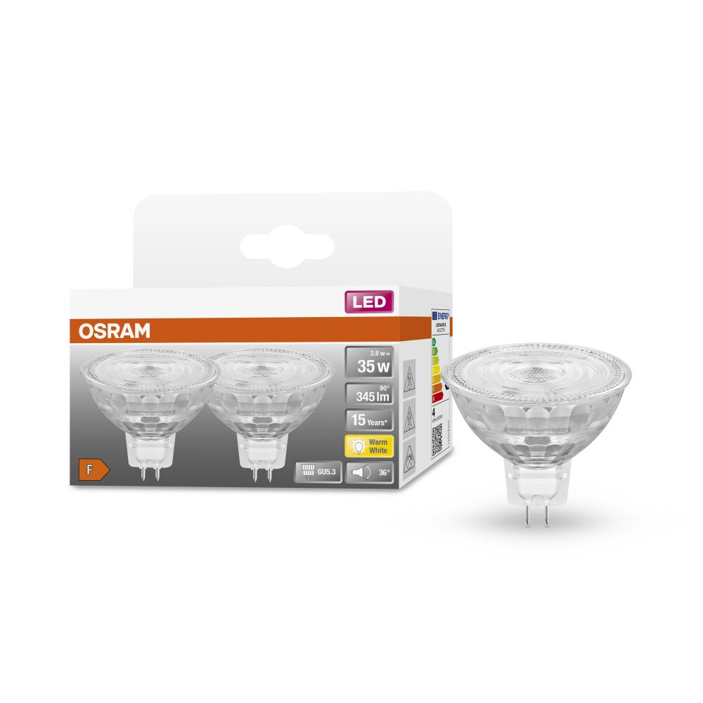 OSRAM LED STAR zestaw 2 źródeł światła LED GU5.3 3,8 W 2700 kelwin 345 lumenów main product photo