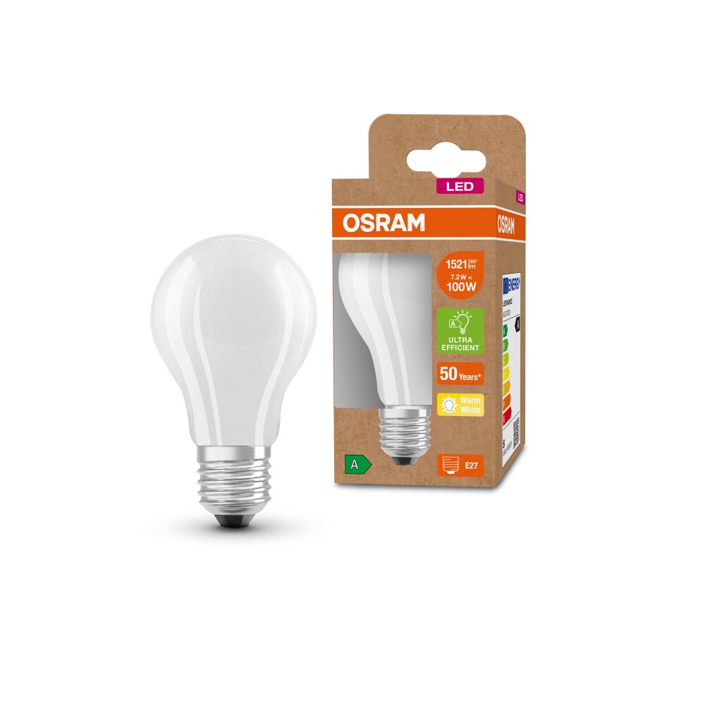 OSRAM LED E27 7,2 W 3000 kelwin 1521 lumenówów main product photo