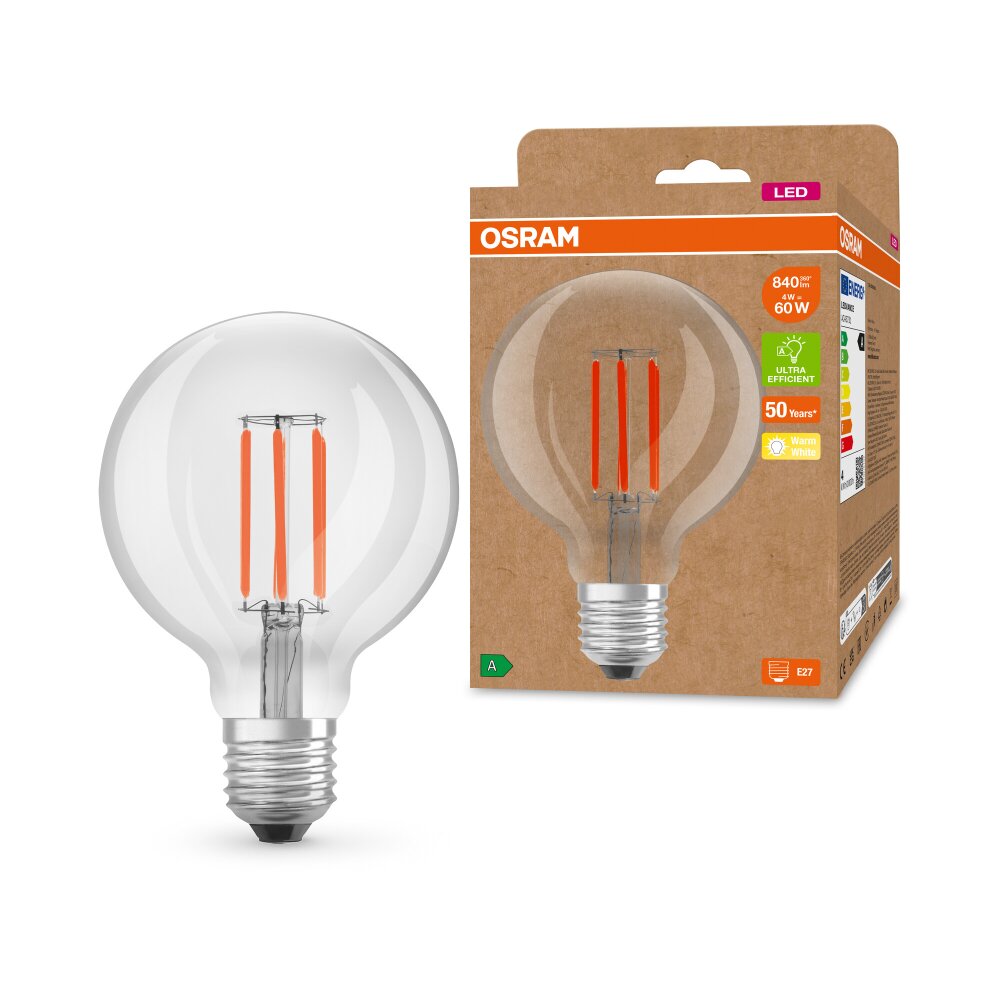 OSRAM LED E27 4 wat 3000 kelwin 840 lumenów main product photo