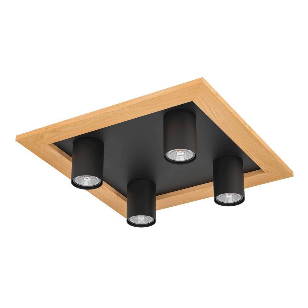 Eglo VALCASOTTO Lampa Sufitowa LED Brązowy, Czarny, 4-punktowe main product photo