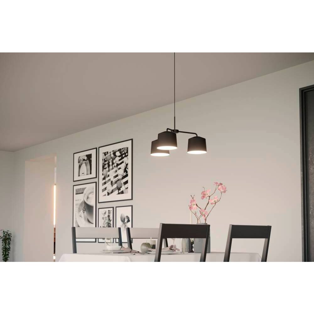 Eglo CAGUANES Lampa Wisząca Czarny, Biały, 3-punktowe main product photo