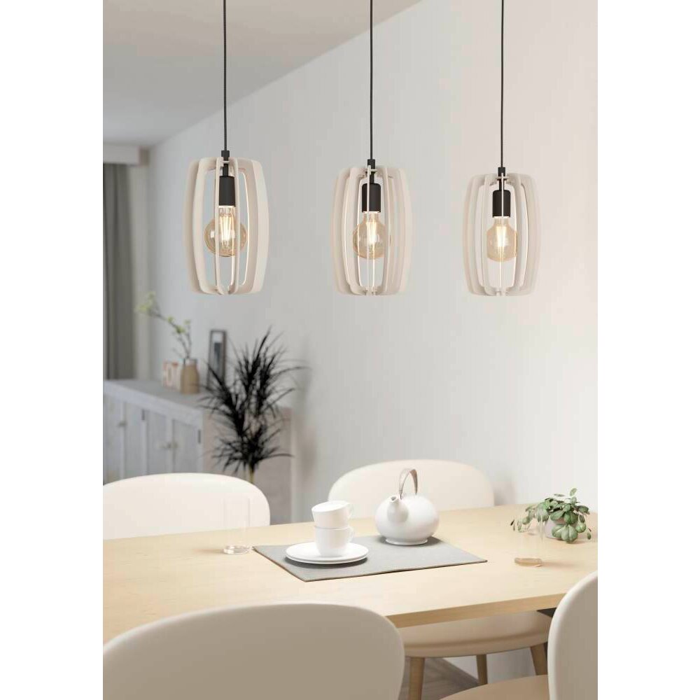 Eglo BAJAZZARA Lampa Wisząca Czarny, 3-punktowe main product photo