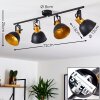 Lampa Sufitowa Blackburn Czarno-złoty, 4-punktowe