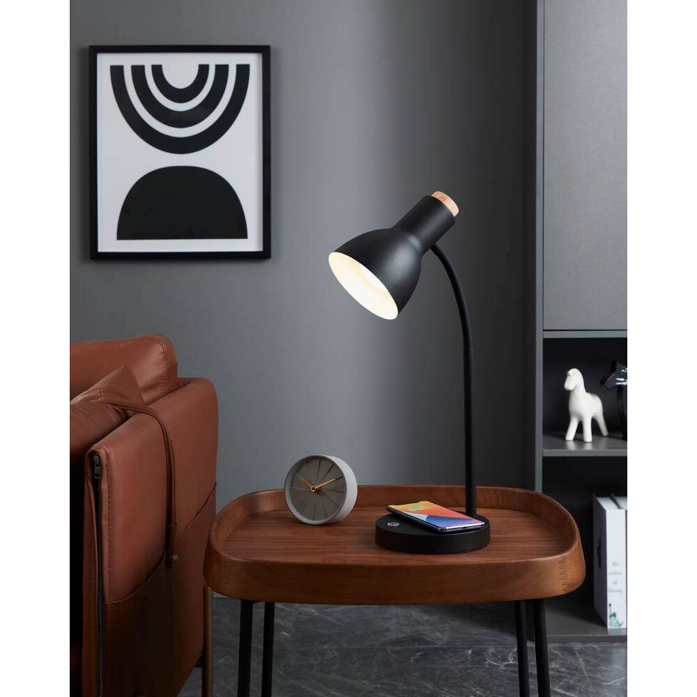 Eglo VERADAL-QI lampka nocna LED Brązowy, Czarny, 1-punktowy main product photo