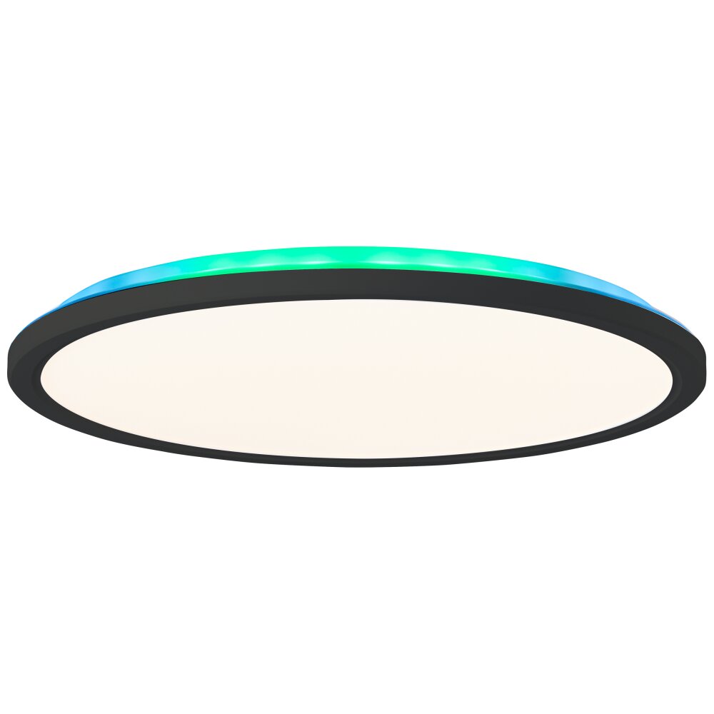 Brilliant Saltery Lampa Sufitowa LED Czarny, Biały, 1-punktowy, Zdalne sterowanie, Zmieniacz kolorów main product photo