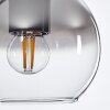 Koyoto  Lampa Wisząca Szkło 15 cm Chrom, Przezroczysty, Przydymiony, 5-punktowe