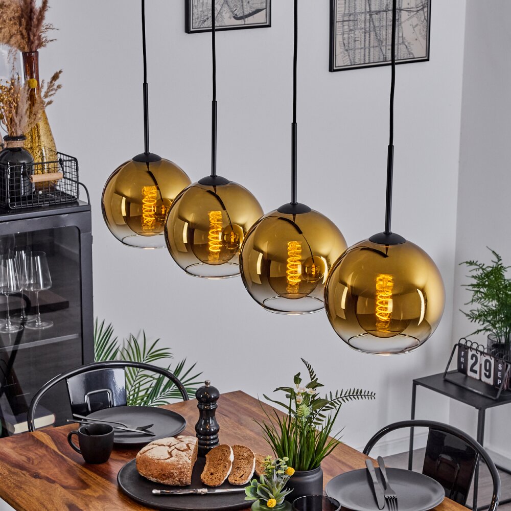 Koyoto Lampa Sufitowa Szkło 20 cm Złoty, Przezroczysty, 4-punktowe main product photo