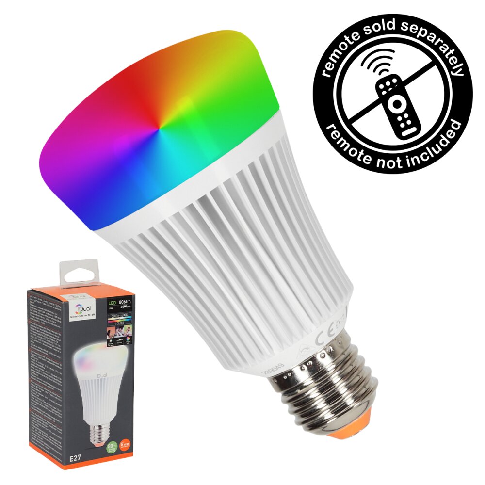 Candal E27 LED RGB 11 W 2200-6500 kelwin 806 lumenówów main product photo
