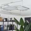 Longos Lampa Sufitowa LED Aluminium, 1-punktowy, Zdalne sterowanie