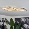 Longos Lampa Sufitowa LED Aluminium, 1-punktowy, Zdalne sterowanie