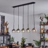 Koyoto  Lampa Wisząca Szkło 15 cm Chrom, Przezroczysty, Przydymiony, 5-punktowe