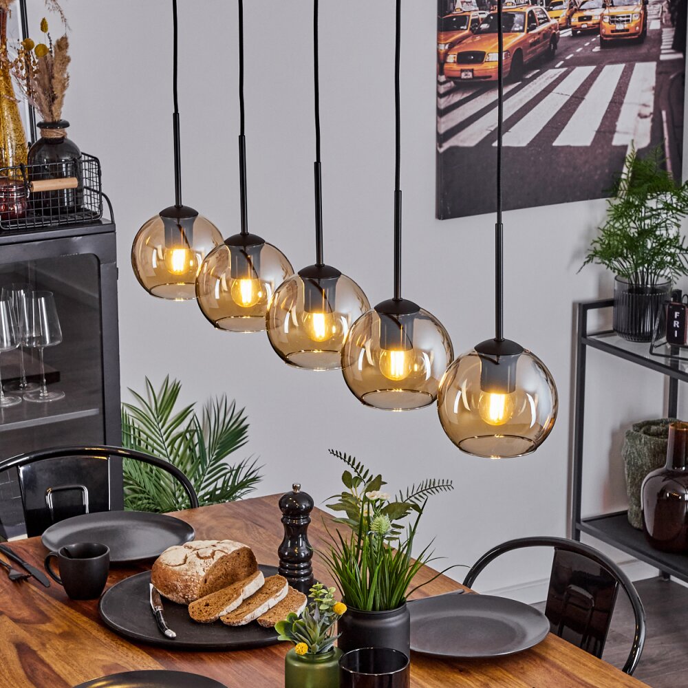 Koyoto Lampa Wisząca Szkło 15 cm W kolorze bursztynu, 5-punktowe main product photo