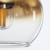 Koyoto  Lampa Wisząca Szkło 15 cm Złoty, Przezroczysty, 1-punktowy