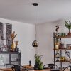 Koyoto  Lampa Wisząca Szkło 15 cm Chrom, Przydymiony, 1-punktowy