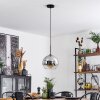 Koyoto  Lampa Wisząca Szkło 25 cm Chrom, Przezroczysty, Przydymiony, 1-punktowy