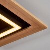 Tojeirinha Lampa Sufitowa LED Jasne drewno, Czarny, 1-punktowy, Zdalne sterowanie