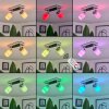 Cerejeiras Lampa Sufitowa LED Chrom, 2-punktowe, Zdalne sterowanie, Zmieniacz kolorów