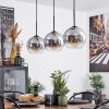 Koyoto  Lampa Sufitowa Szkło 20 cm Przezroczysty, Przydymiony, 3-punktowe