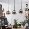 Koyoto  Lampa Sufitowa Szkło 20 cm Przezroczysty, Przydymiony, 3-punktowe