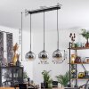 Koyoto  Lampa Sufitowa Szkło 20 cm Przezroczysty, Przydymiony, 3-punktowe