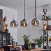 Koyoto  Lampa Sufitowa Szkło 20 cm Przezroczysty, Przydymiony, 3-punktowe