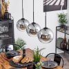 Koyoto  Lampa Sufitowa Szkło 20 cm Przezroczysty, Przydymiony, 3-punktowe