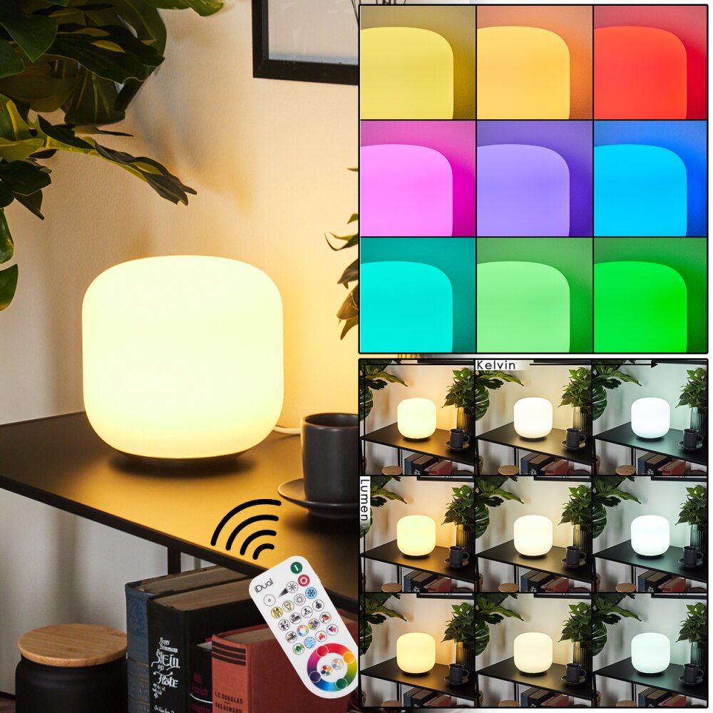 Loural lampka nocna LED Nikiel matowy, 1-punktowy, Zdalne sterowanie, Zmieniacz kolorów main product photo