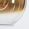 Koyoto  Lampa Wisząca Szkło 30 cm Złoty, Przezroczysty, 1-punktowy