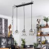 Koyoto  Lampa Wisząca Szkło 15 cm Chrom, Przezroczysty, Przydymiony, 3-punktowe