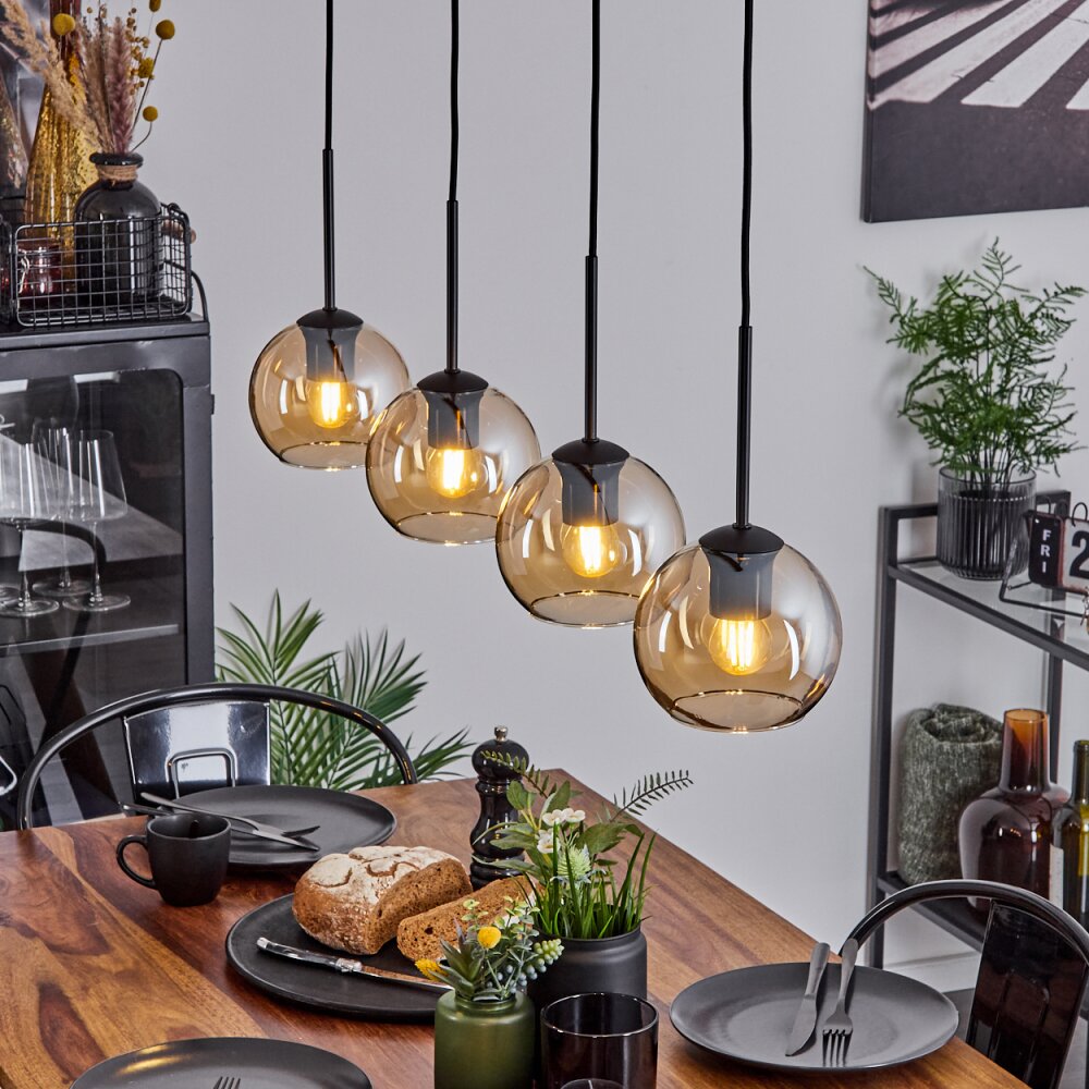 Koyoto Lampa Wisząca Szkło 15 cm W kolorze bursztynu, 4-punktowe main product photo