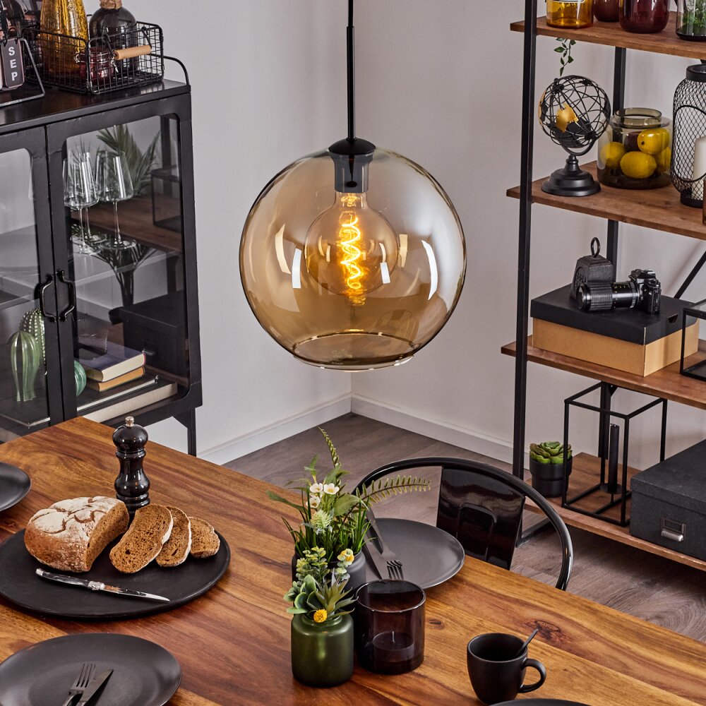 Koyoto Lampa Wisząca Szkło 30 cm W kolorze bursztynu, 1-punktowy main product photo
