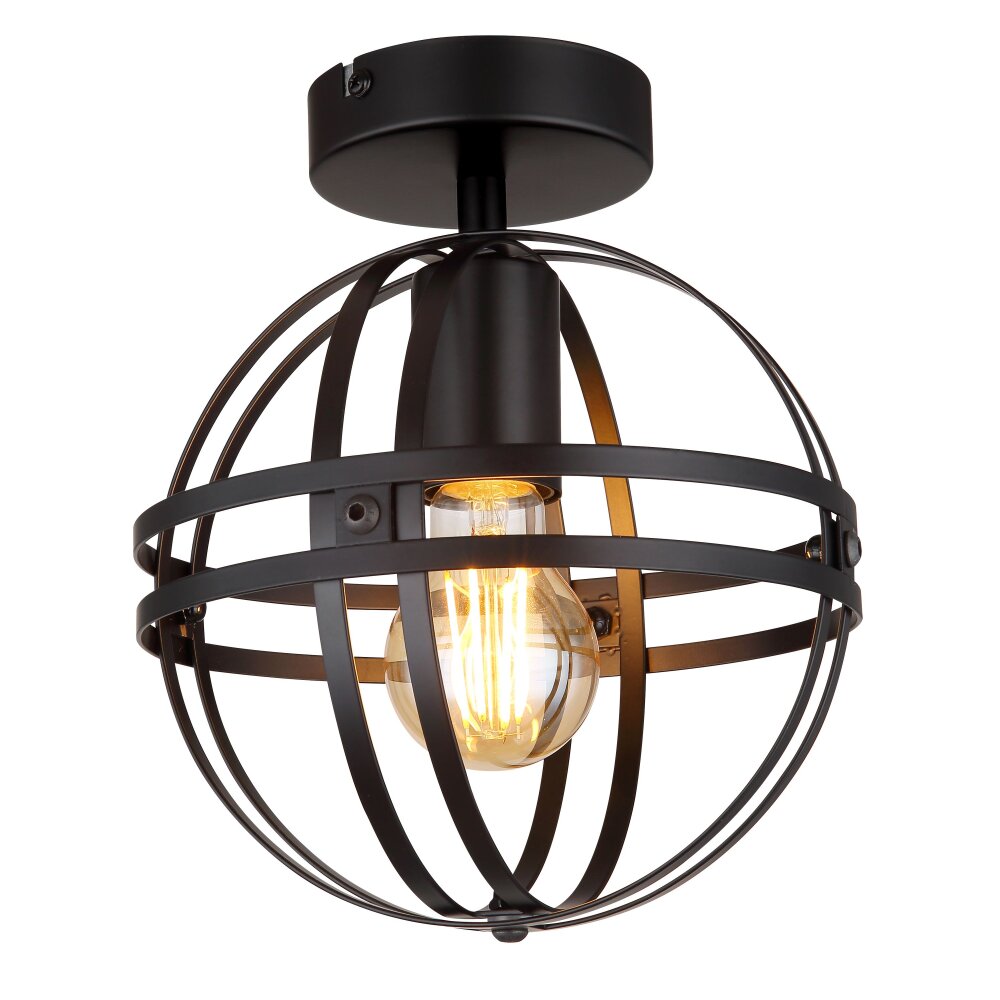 Globo TAMARA Lampa Sufitowa Czarny, 1-punktowy main product photo