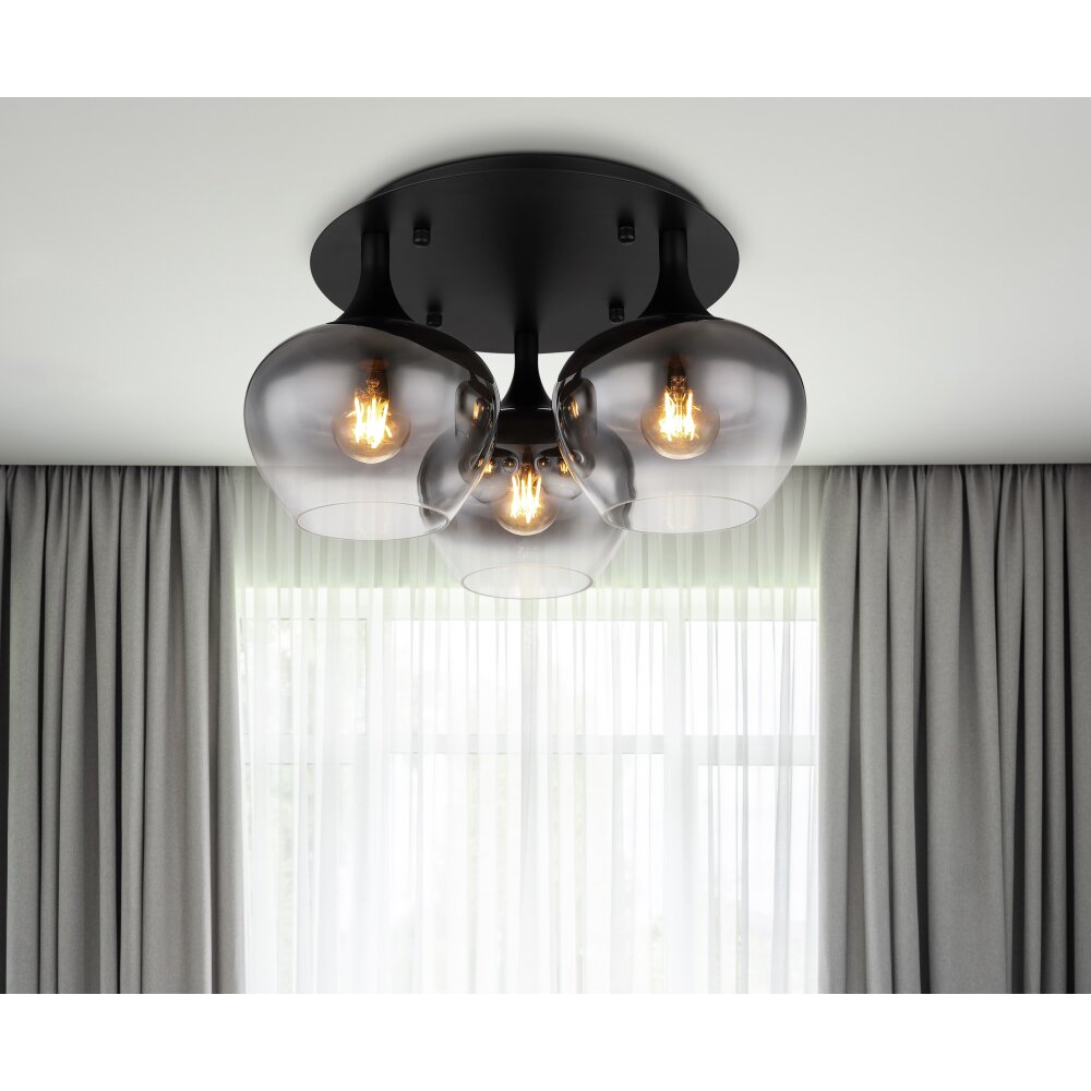 Globo MAXY Lampa Sufitowa Czarny, 3-punktowe main product photo