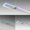 Leuchten-Direkt FELIX60 Lampa Wisząca LED Stal szczotkowana, 2-punktowe, Zdalne sterowanie, Zmieniacz kolorów