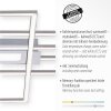 Leuchten-Direkt ASMIN Lampa Sufitowa LED Stal szczotkowana, 1-punktowy, Zdalne sterowanie