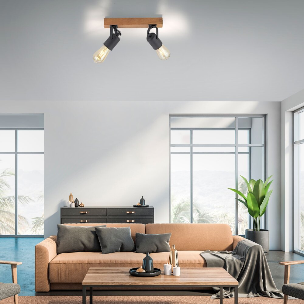 Leuchten-Direkt CANOP Lampa Sufitowa Ecru, Czarny, 2-punktowe main product photo