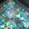 Leuchten-Direkt KEMAL2.0 Lampa Sufitowa LED Stal szczotkowana, 68-punktowe, Zdalne sterowanie, Zmieniacz kolorów