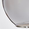 Koyoto  Lampa Sufitowa Szkło 30 cm Chrom, Przydymiony, 1-punktowy