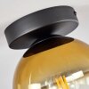 Koyoto  Lampa Wisząca Szkło 15 cm Złoty, Przezroczysty, 1-punktowy